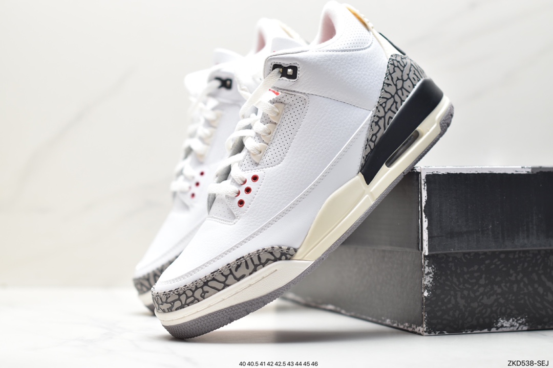 Air Jordan 3 Retro ”Hide and Sneak” White Gray Brown CT8532-104