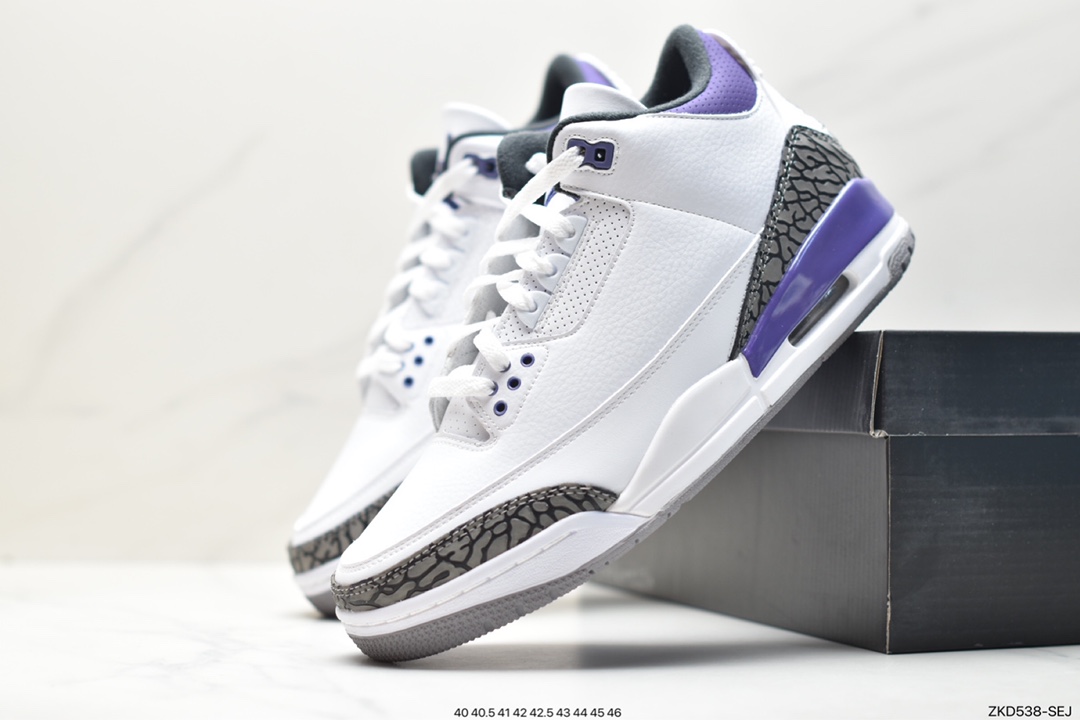 Air Jordan 3 Retro ”Hide and Sneak” White Gray Brown CT8532-104