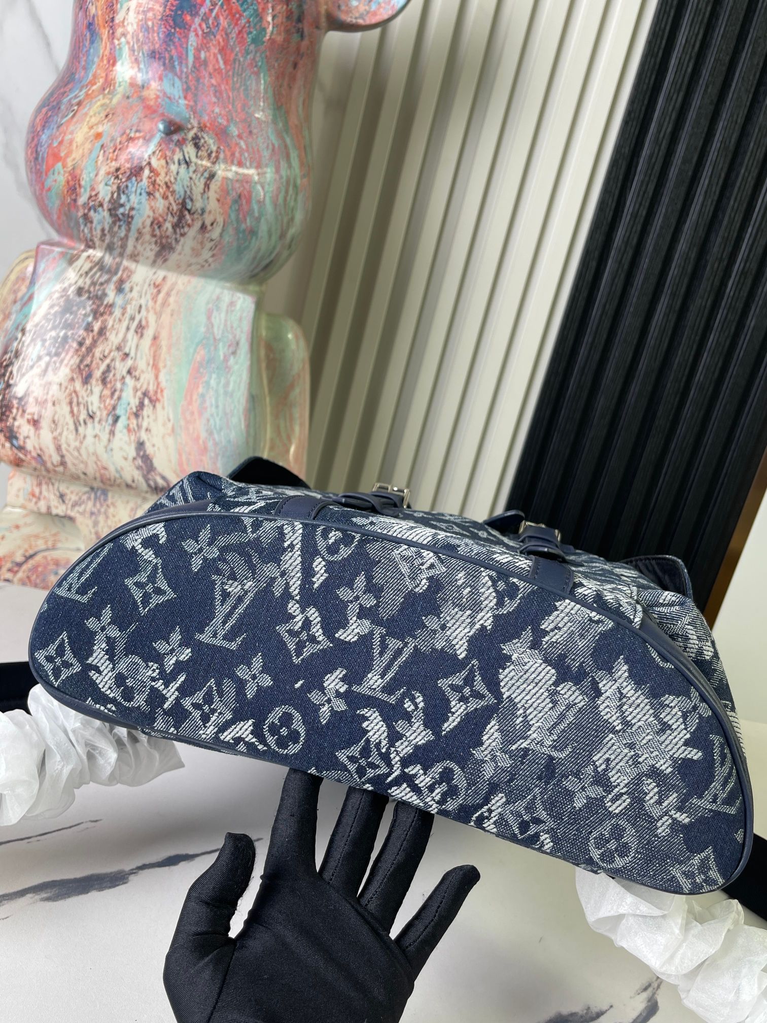 顶级原单独家实拍M57280牛仔布双肩包本款ChristoPher双肩包融合MonogramTaPest
