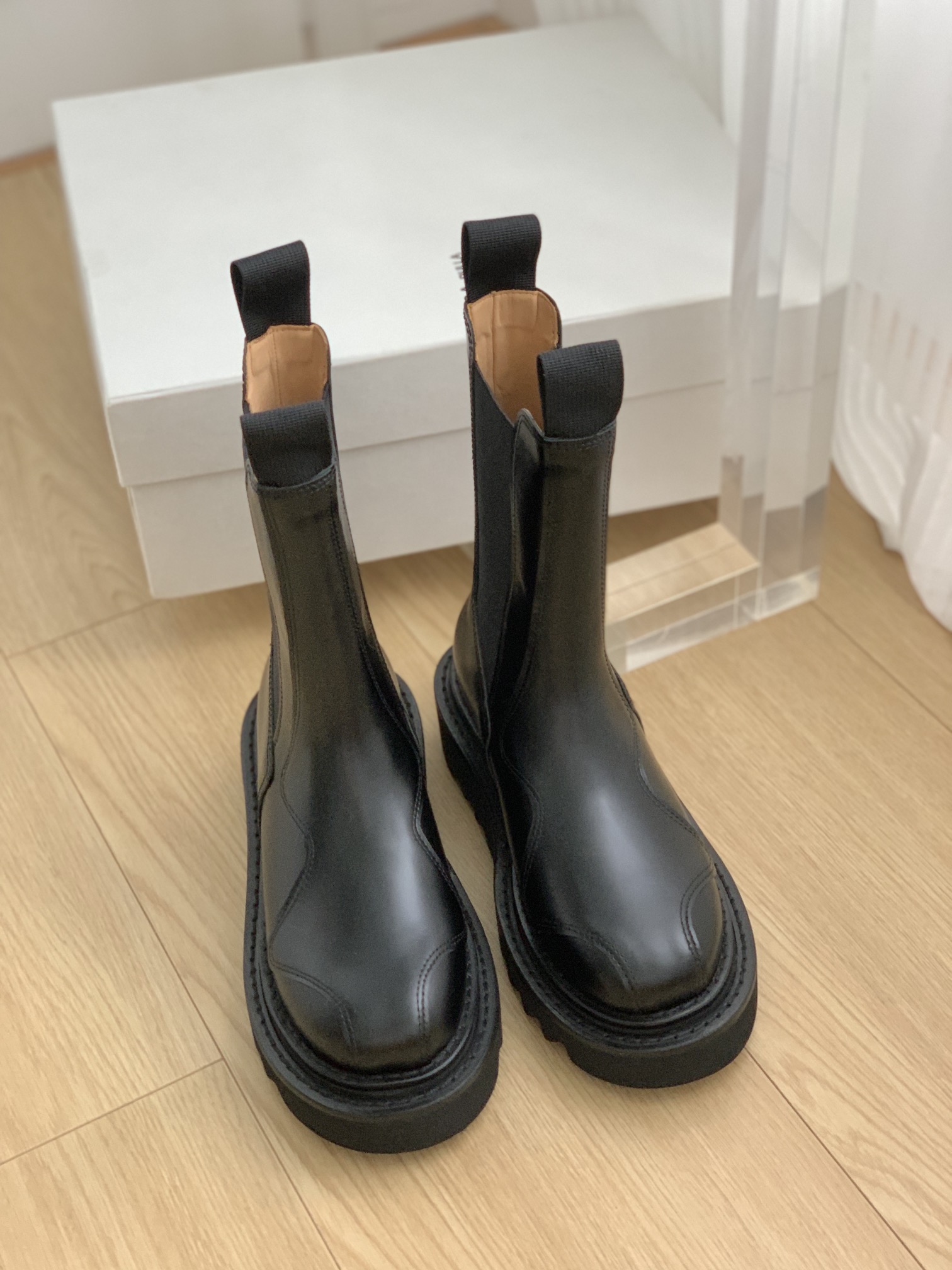 Stylish Toga Chelsea Boots with Retrometal Badge Detailing in Various Heights