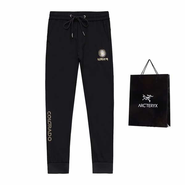 Arc’teryx Clothing Pants & Trousers Black Embroidery Cotton Casual