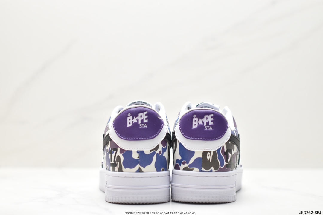 Japanese Harajuku fashion brand A Bathing Ape BAPE Sk8 Sta Low SK8 series low-top casual sports skateboard shoes