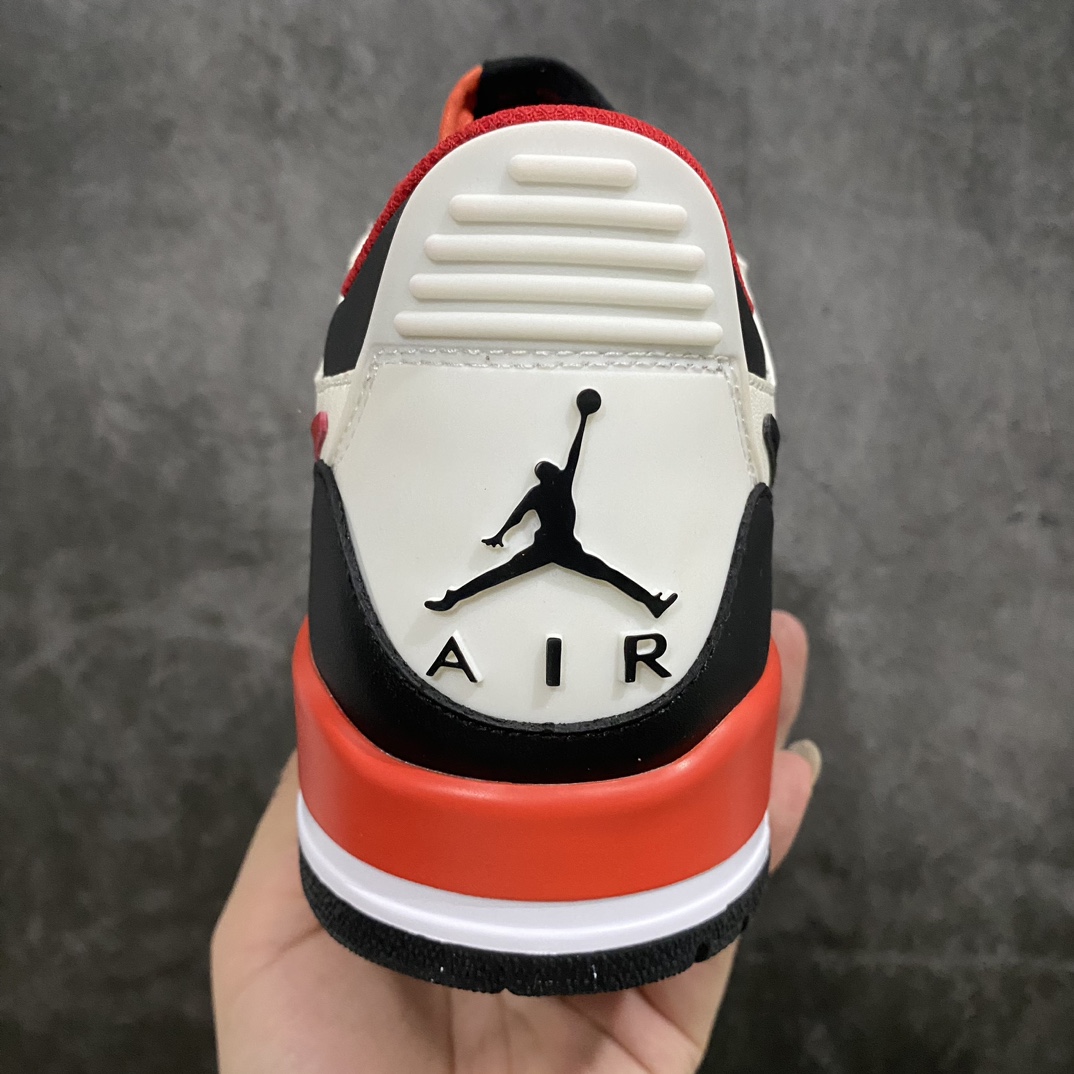 [N version pure original] Air Jordan Legacy AJ312 low-top white, black and red FJ7221-101