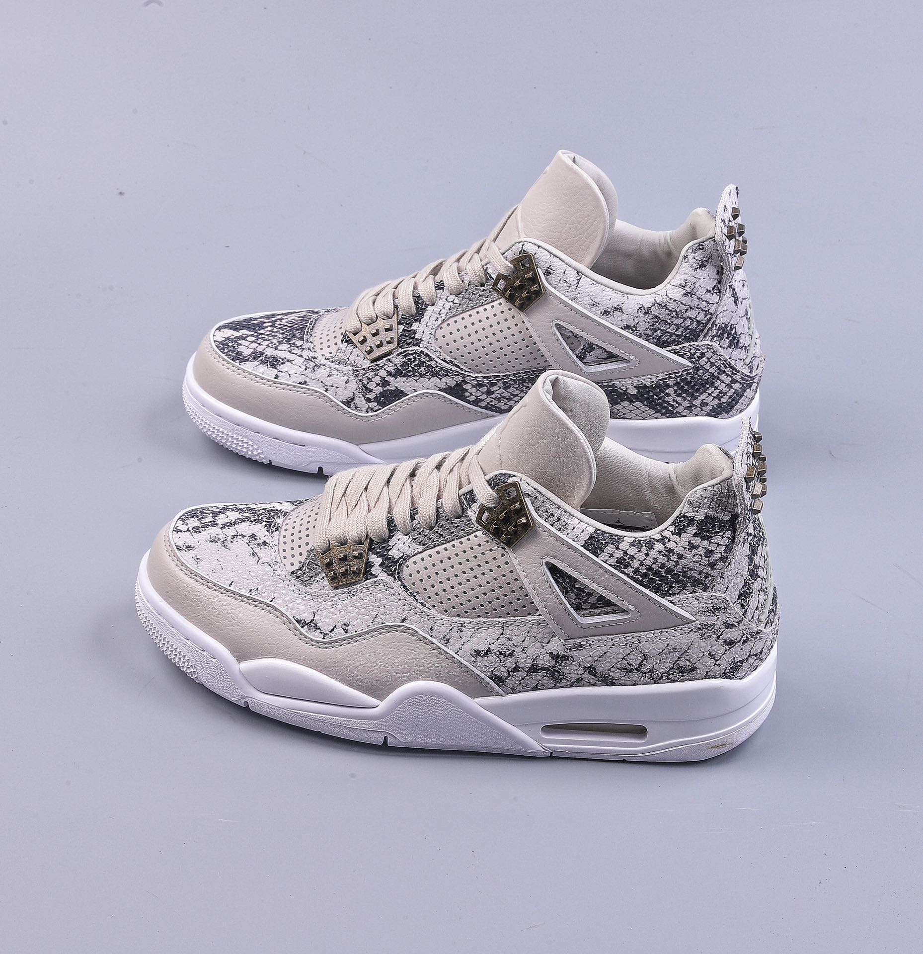 Air Jordan 4 retro gray and white factory pure original production line 819139-030