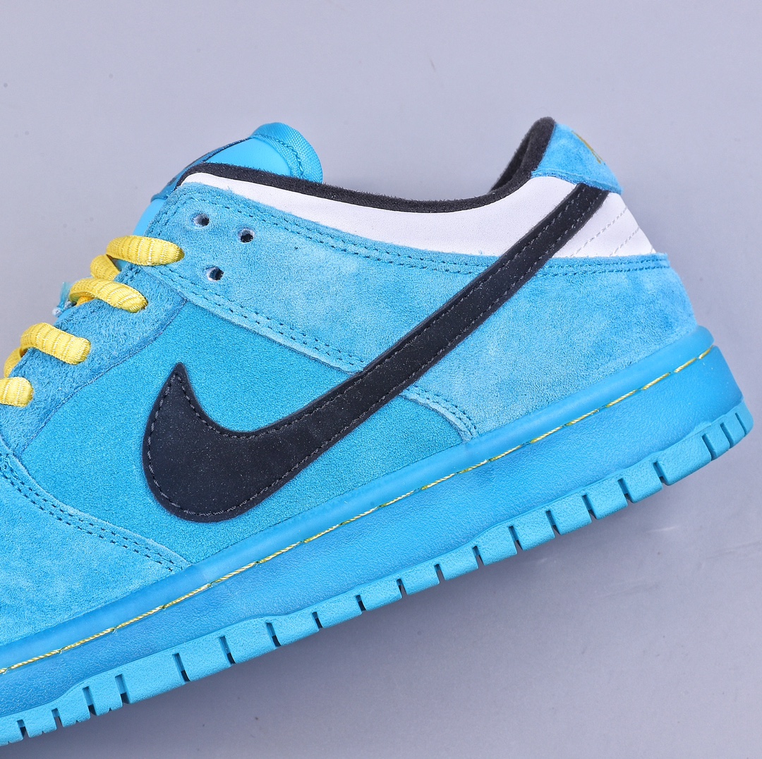 H Nk Dunk Low Cartoon Powerpuff Girls X SB DUNK Series Bubble Joint Model FZ8319-300