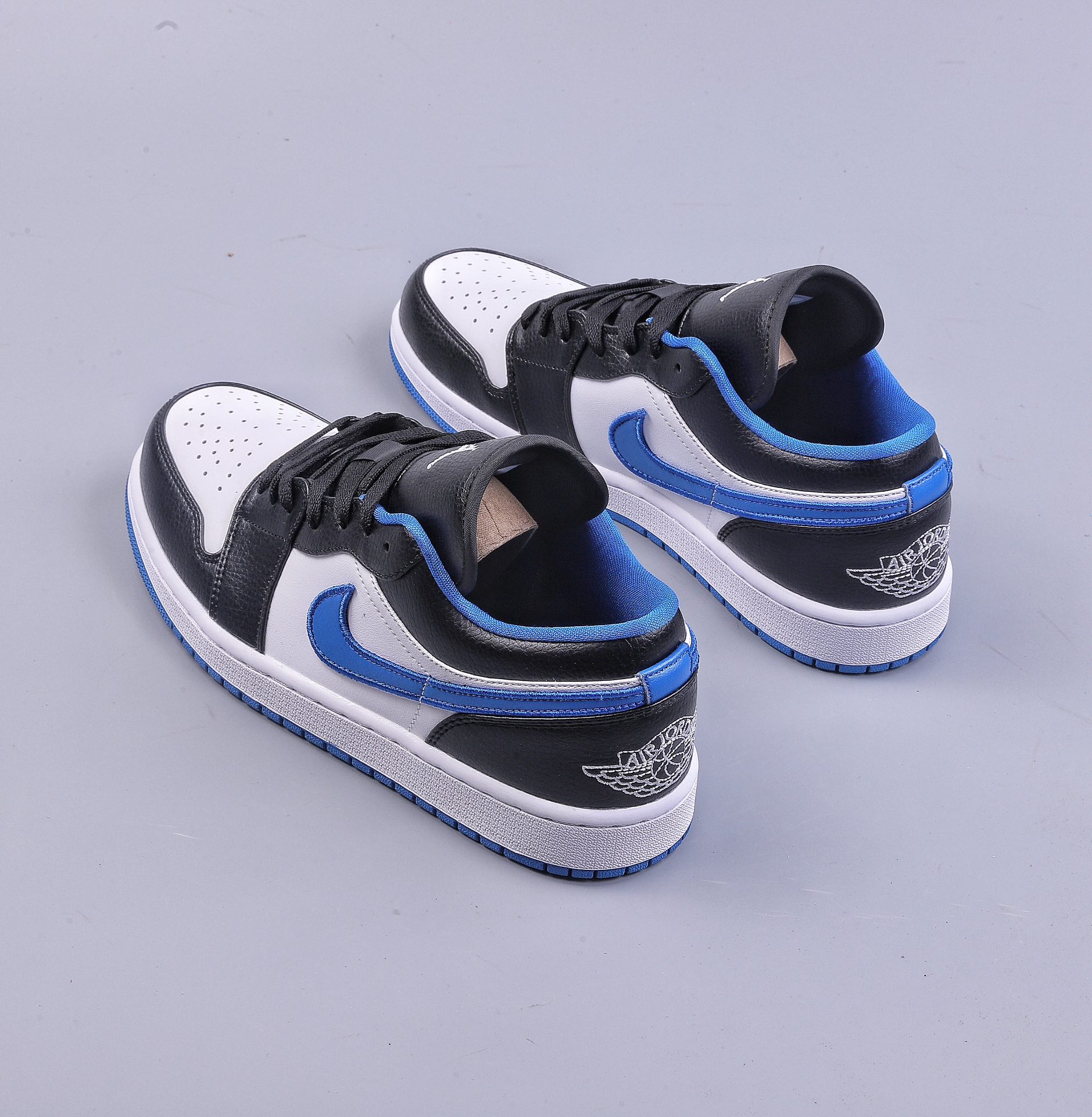 K Air Jordan 1 Low Black Blue 553558-007