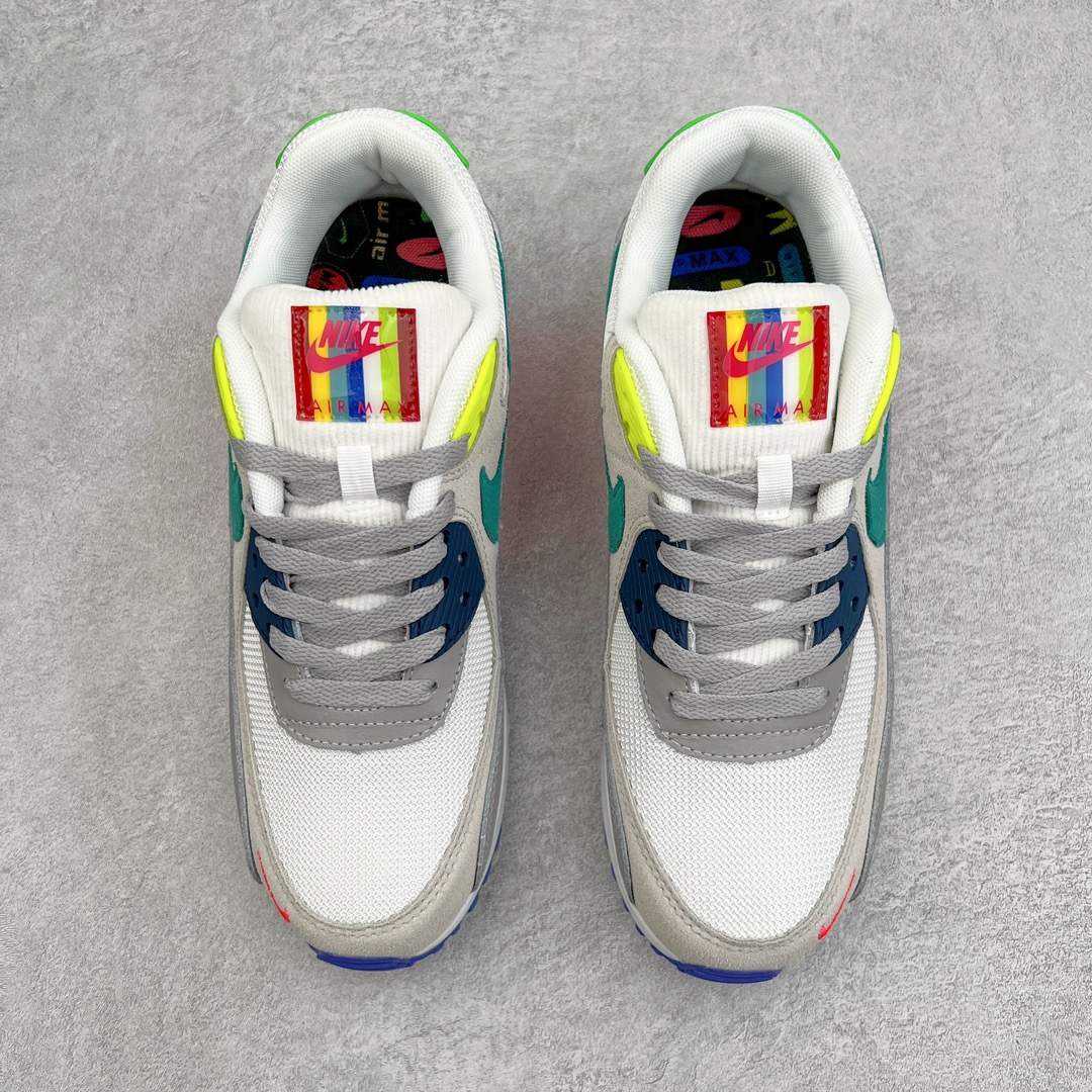 图片[2]-＃MX版 NK Air MAX 90 气垫复古减震跑步鞋 DA5562-001 经典重温 独家陆续补货 外单专供大厂出品 品质稳定 一百余色 终端操作 Air Max 90于1990年推出 来自Air Max系列 在Air Max 1的基础上改进而得 增加了气垫面积 外型上也更为流线 最特別的就是加入了菱纹塑胶嵌板 为Air Max 90增添了许多潮流气息 皮革鞋面 造就出色耐穿性和支撑力 Max Air缓震配置搭配泡棉中底 令Air Max 90轻盈而舒适 华夫格橡胶外底 铸就Air Max 90非凡的抓地力 而Air Max 90不仅是一双跑鞋 它成功跨越了时间的演进 成为了球鞋文化与潮流圈中最熟为人知的鞋款之一 尺码：36 36.5 37.5 38 38.5 39 40 40.5 41 42 42.5 43 44 44.5 45-选品中心