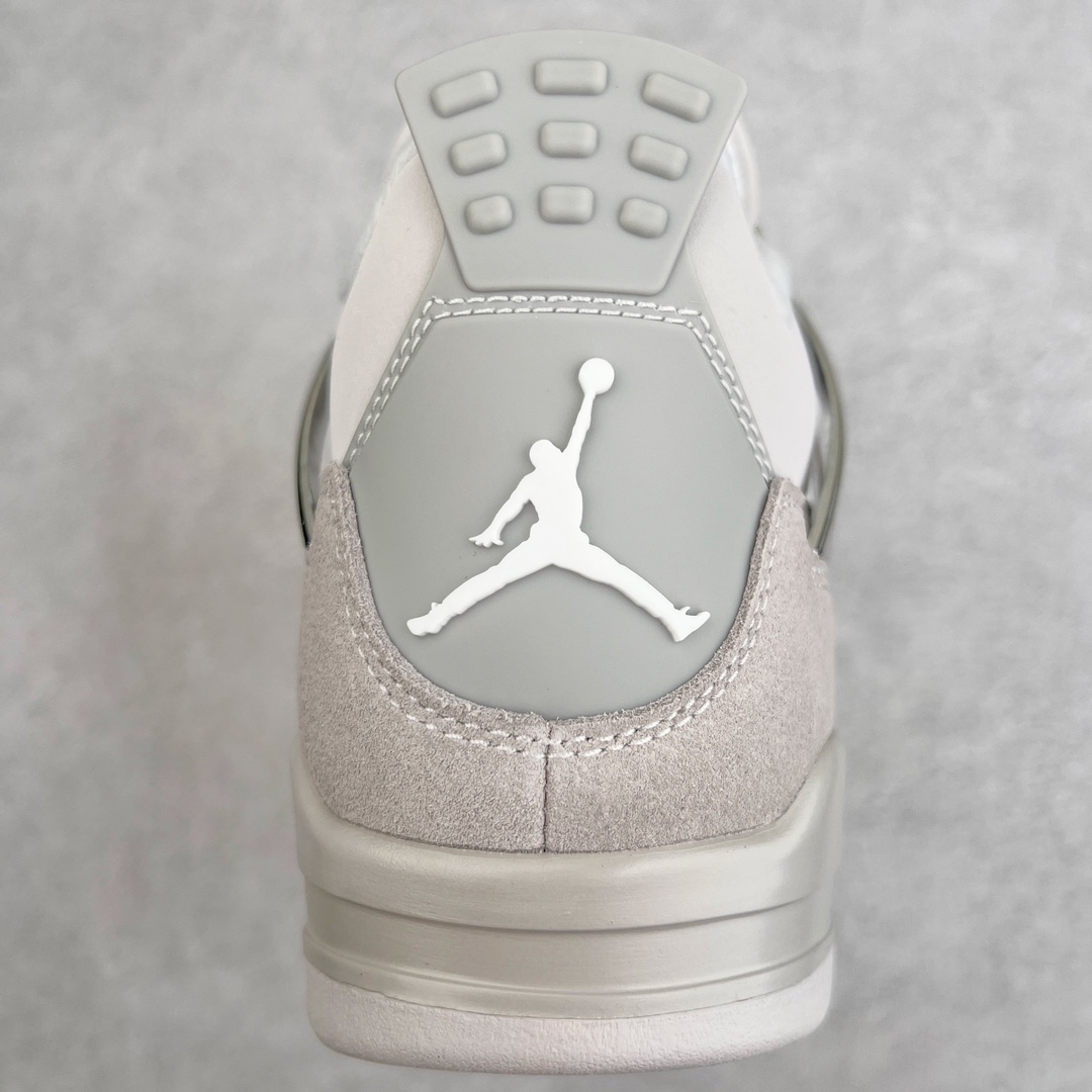 图片[8]-零售💰390 ＃PK纯原 Air Jordan AJ4 Retro 电镀银 AQ9129-001 耗时半年巨作 全套原纸板楦头开发 原厂特供皮料加持 确保原汁原味 完美呈现四代版型 一比一鞋头弧度高度鞋身弧度 数据细节工艺流程均保持原鞋一致 原厂TPU网格鞋带扣 正确内里网布 菱角分明不变形无多余毛边 柔软性质感一致于原鞋 原厂织唛标 原厂飞人电绣工艺 尾指中部跳三针 独家绑鞋带手法 印刷中底布 四线拉帮 米色美纹纸贴合固定 进口港宝加持 后跟自然饱满 全鞋荧光划线卡点 追求极致完美 每一双都是工艺品 多重QC质检 超越公司货的品控标准 实实在在的免检产品 尺码：40 40.5 41 42 42.5 43 44 44.5 45 46 47.5 编码：by3936090-运动鞋