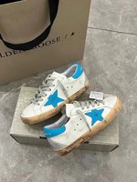 Best AAA+
 Golden Goose Skateboard Shoes Single Layer Blue Gold Red White Yellow Unisex Cowhide Frosted Fall/Winter Collection