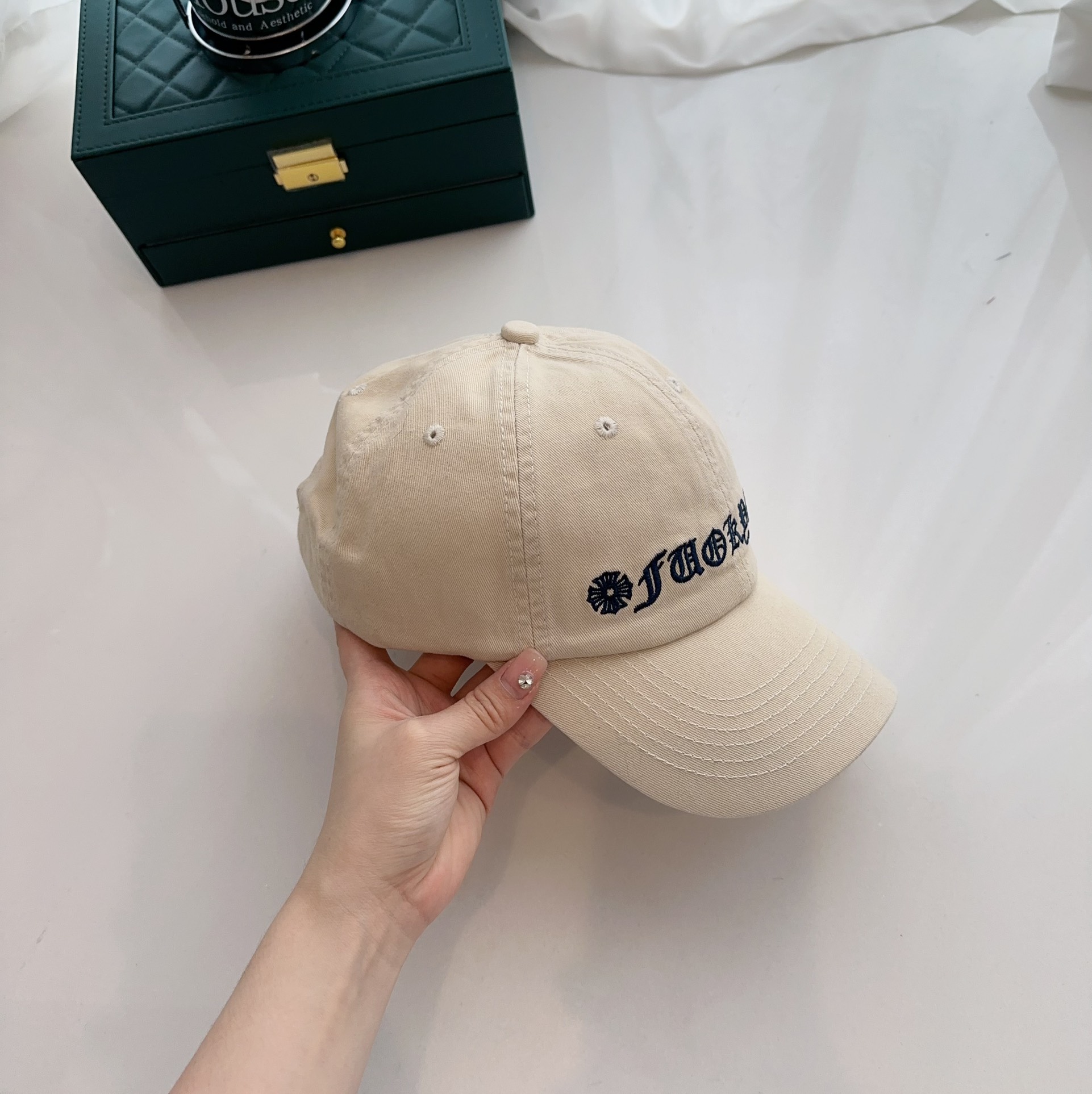 [Chrome Hearts Hats]Croxin New Embroidered Pure Cotton Baseball Cap