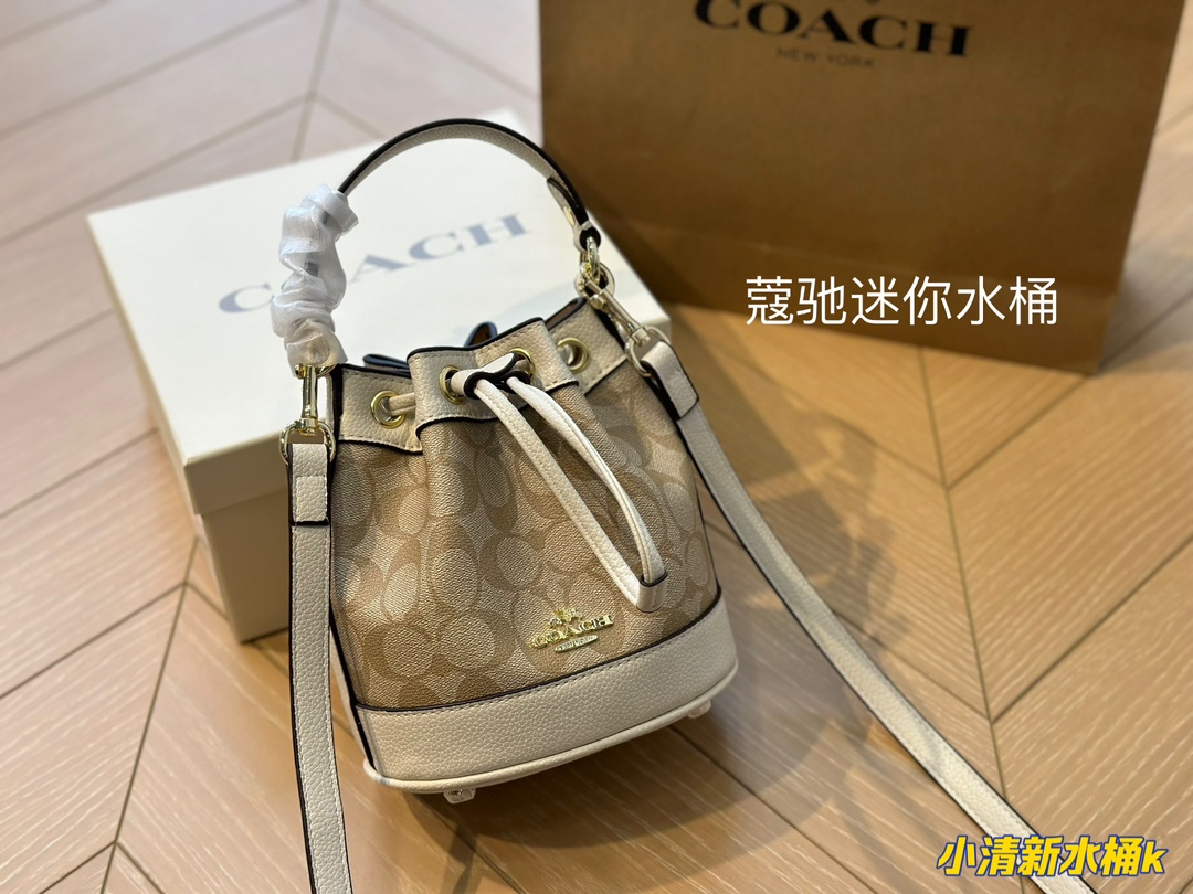 Express delivery of new products in boxes|COACHCOACH new bucket bag Chambray upgraded version COACHC