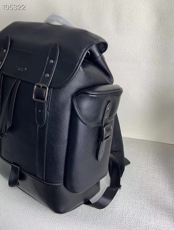 Coach 最新款2675 C1058男士双肩包 柔软荔枝纹搭配纳帕皮 内置拉链/手机/多功能袋 内置安全扣口袋