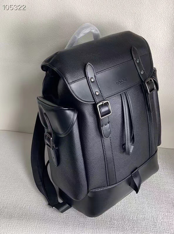 Coach 最新款2675 C1058男士双肩包 柔软荔枝纹搭配纳帕皮 内置拉链/手机/多功能袋 内置安全扣口袋
