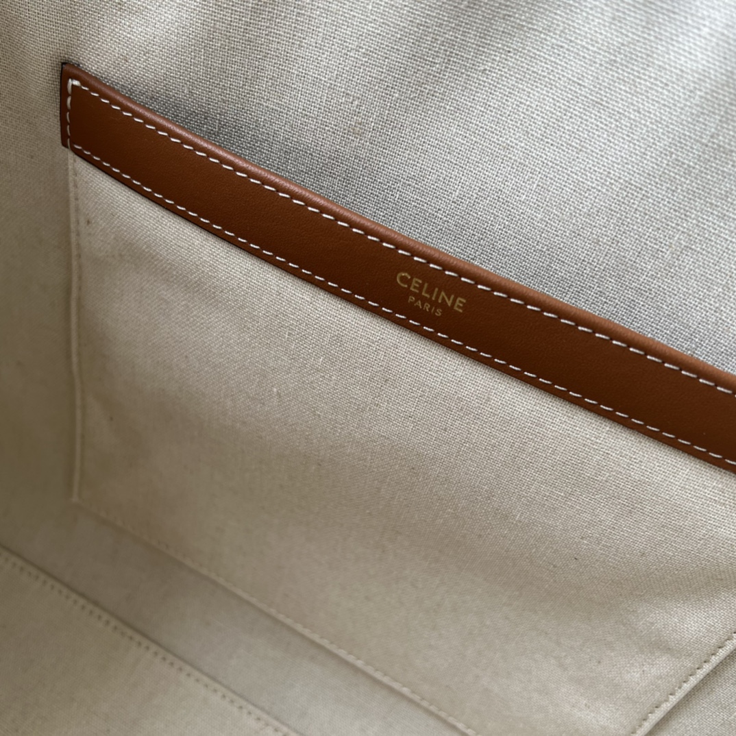 CE 高級抽绳大ショッピングバッグ - 柔らかいレザーとエレガントなロゴ