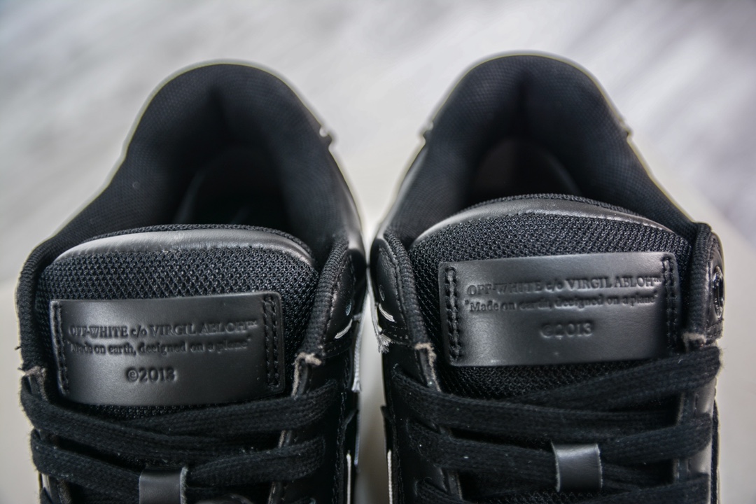 OFF-WHITE Out of Office All-black graffiti This Out Of Office sneaker gives the answer