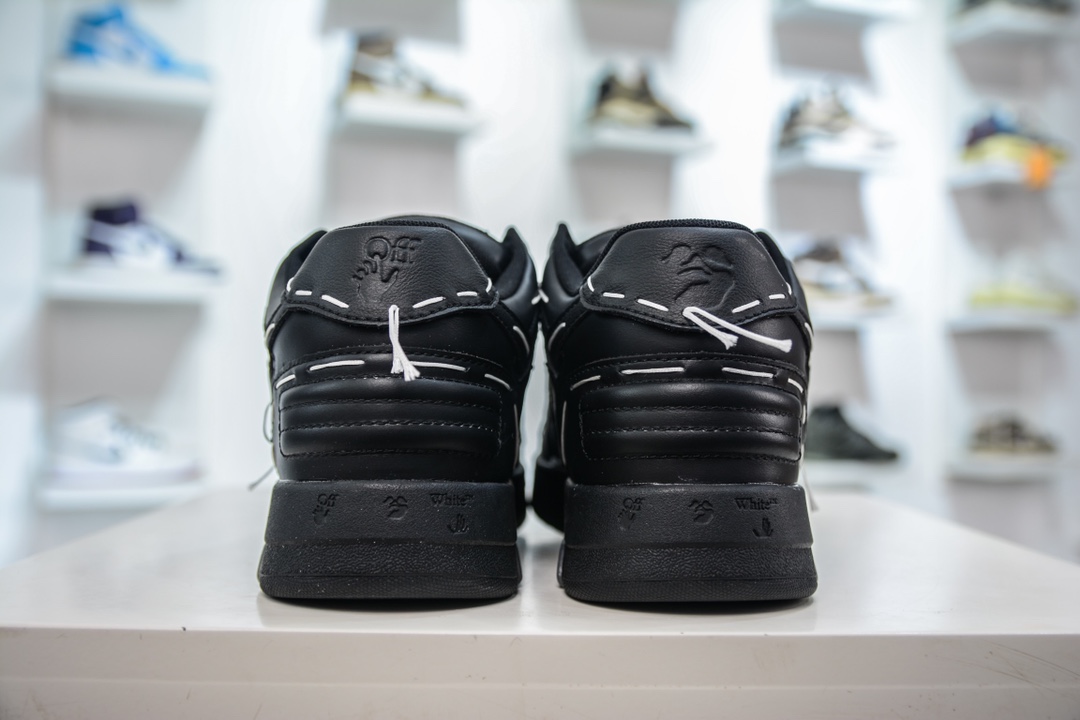 OFF-WHITE Out of Office All-black graffiti This Out Of Office sneaker gives the answer