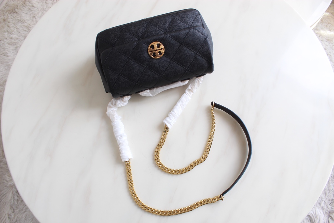 Tory Burch Tory Burch23年新款willa系列盖头包 山羊皮翻盖单肩斜挎包 肩带自由调节