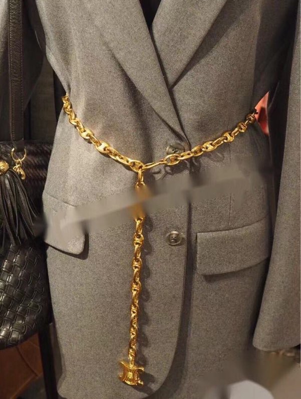 Celine Top
 Jewelry Necklaces & Pendants Waist Chain Yellow Engraving Brass Fashion