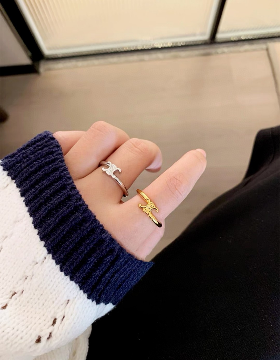 Celine Pearl Cluster Ring: Baroque Pearls Set in Modern Prong Setting 13 a1693552017564 0217