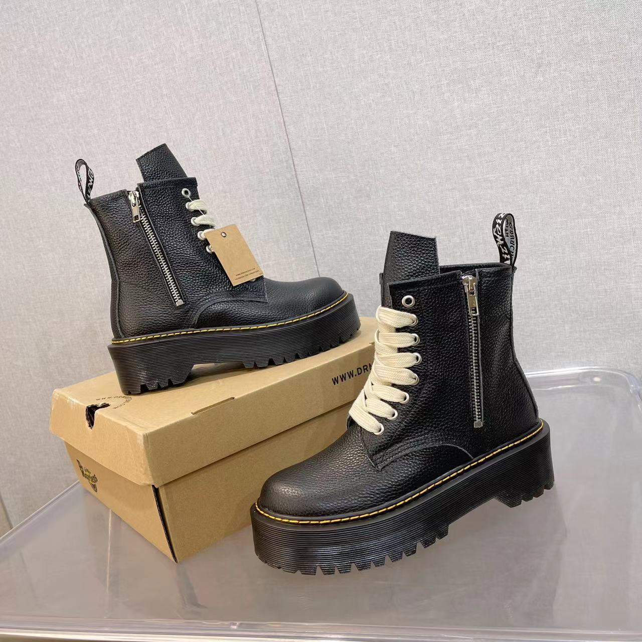 Plant 725 Dr Martens Martin Boots and Owens’ combined Red Boots, “Dr” real-skin short boots. Number: 3541 - 图片 2