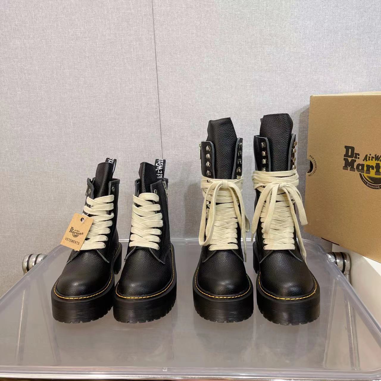 Plant 725 Dr Martens Martin Boots and Owens’ combined Red Boots, “Dr” real-skin short boots. Number: 3541 - 图片 5