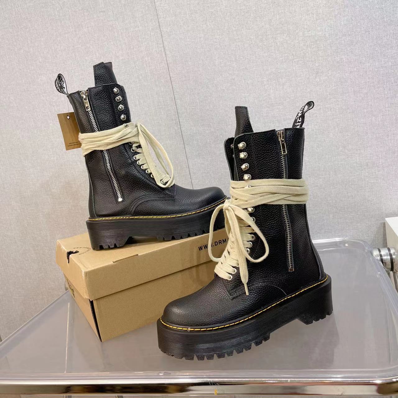 Plant P850 Dr Martens Martin Boots and Owens’ combined Red Boots, “Dr” real-skin high boots. Number: 3541 - 图片 2