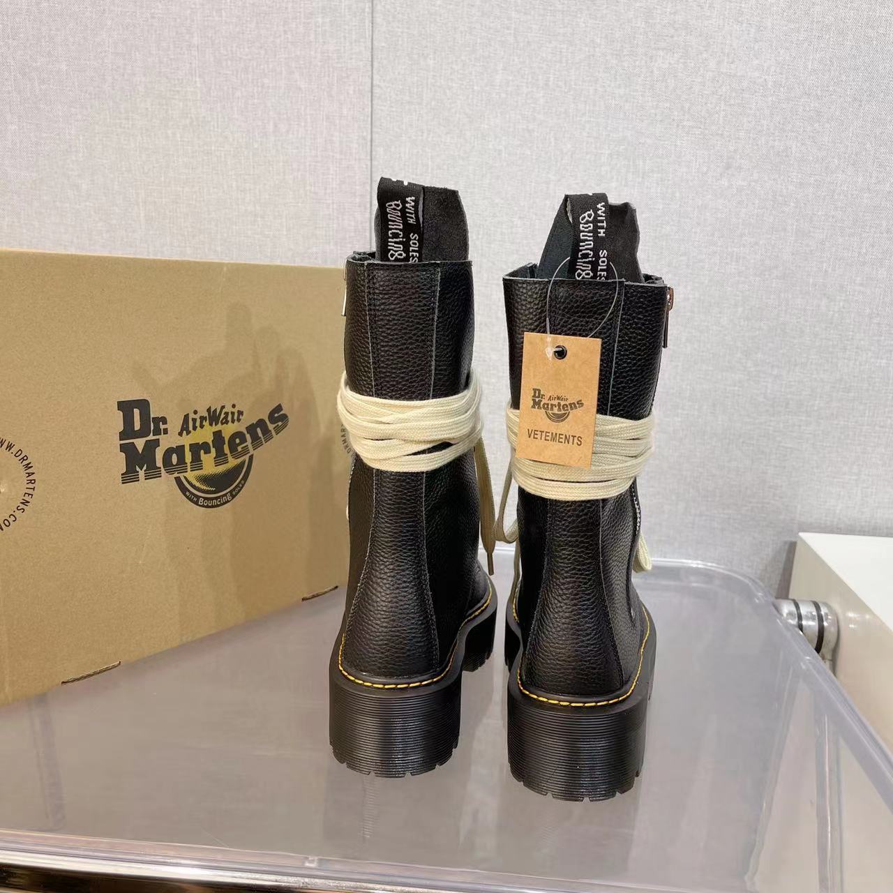 Plant P850 Dr Martens Martin Boots and Owens’ combined Red Boots, “Dr” real-skin high boots. Number: 3541 - 图片 4