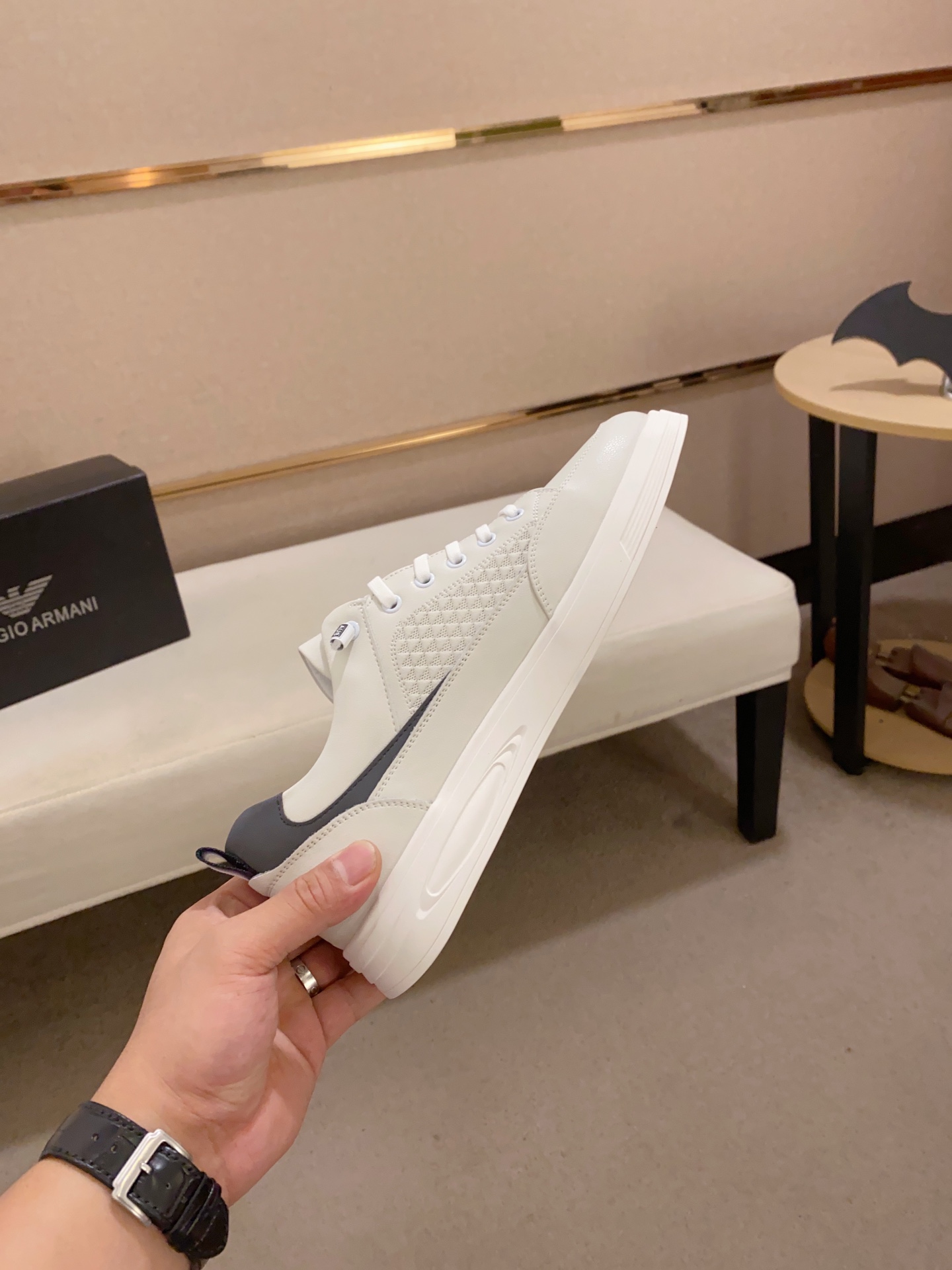 precio de fábrica: Armani ARMANI EXCHANGE sitio web oficial de los últimos modelos AX moda zapatos c