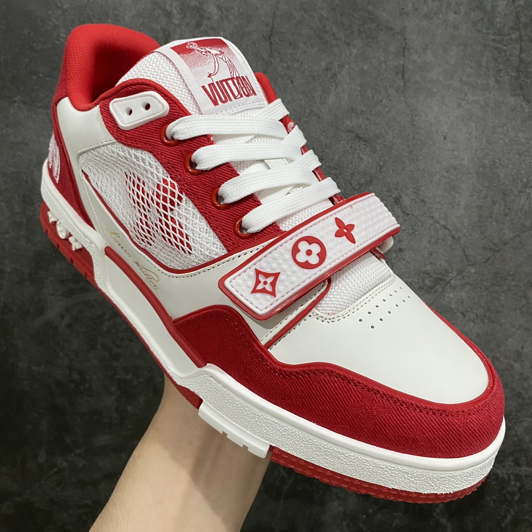 [Top-grade glue-free version] Available for pick-up on the same day LV Trainer series high-end sports shoes