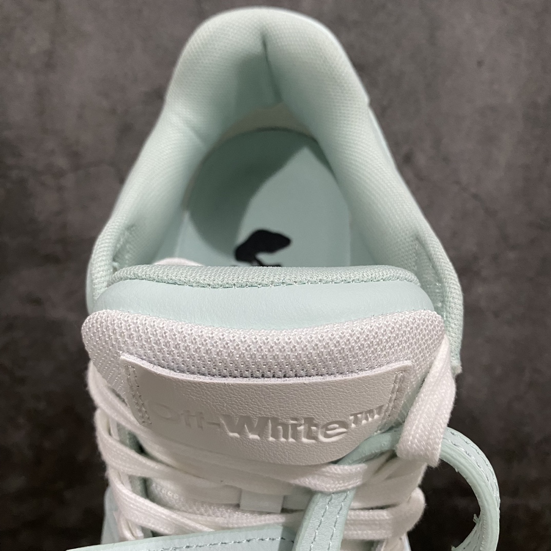 [Pure original] OFF-WHITE Out Of Office OW low-top fashion sneakers white and light green