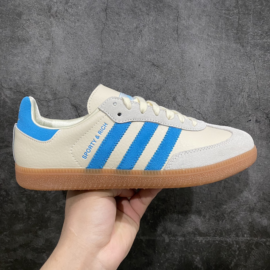 [Pure original] Sporty & Rich x Adidas Samba low-top casual sneakers IE7096