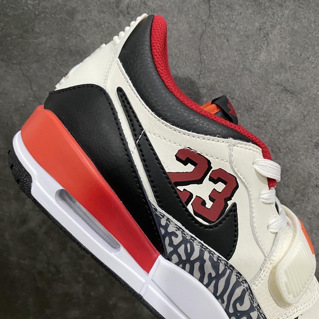 [Head layer high version] Air Jordan Legacy AJ312 low top white black red FJ7221-101