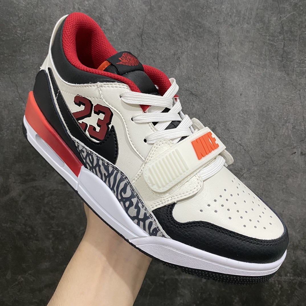 [Head layer high version] Air Jordan Legacy AJ312 low top white black red FJ7221-101