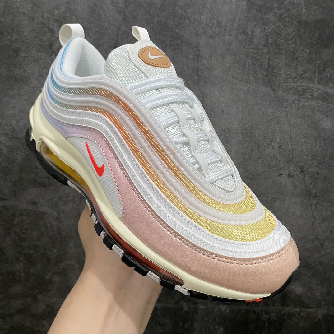 纯原版AirMax97彩虹渐变米白D