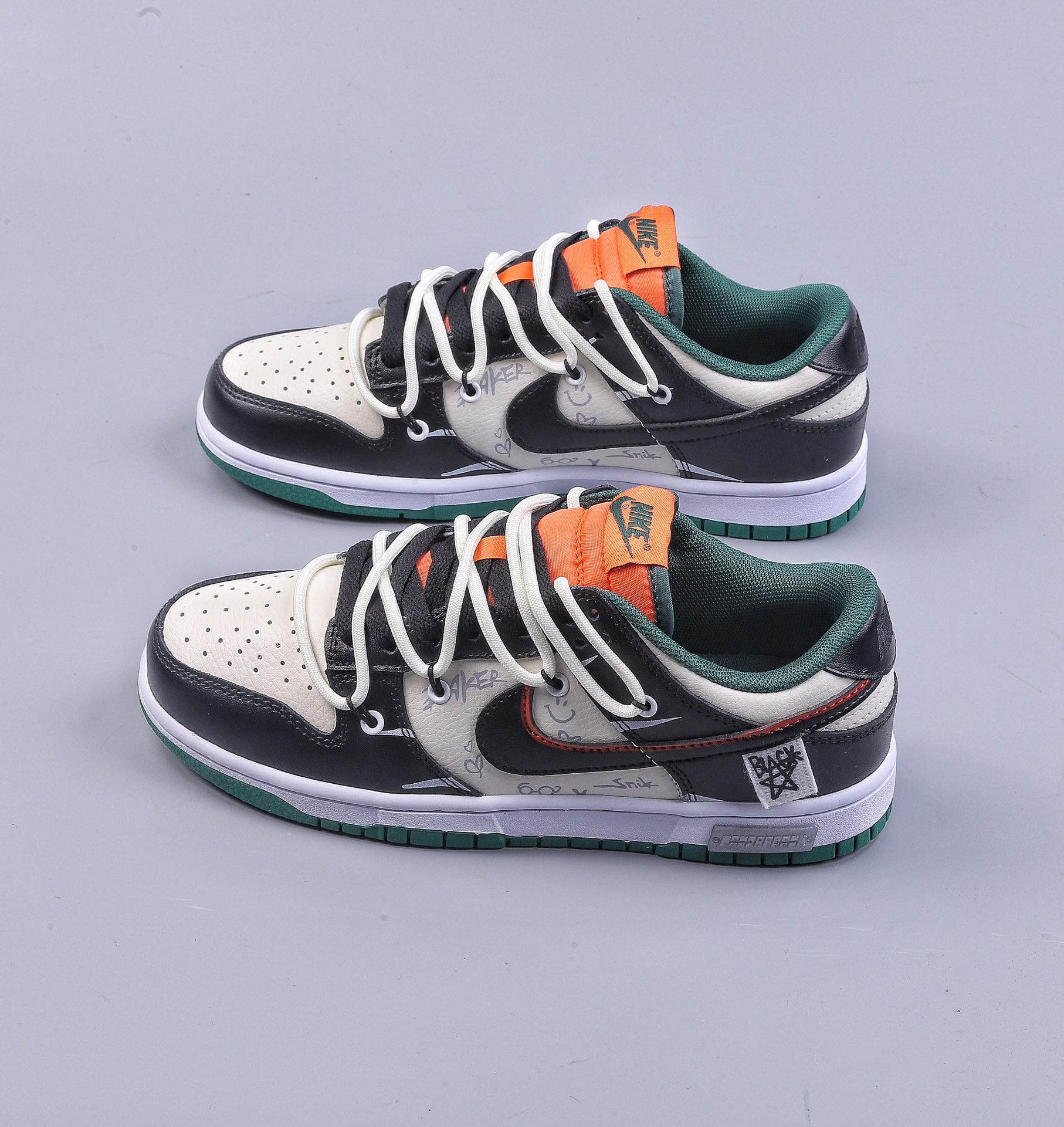 OW Custom Nike Dunk Low Slide Track Crack Board DD1391-300