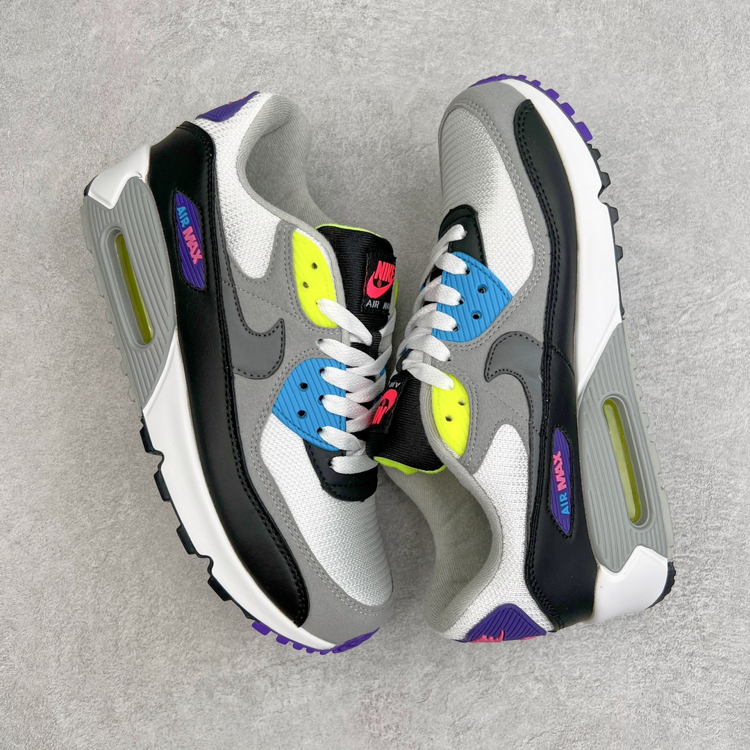 图片[3]-＃MX版 NK Air MAX 90 气垫复古减震跑步鞋 DR9900-100 经典重温 独家陆续补货 外单专供大厂出品 品质稳定 一百余色 终端操作 Air Max 90于1990年推出 来自Air Max系列 在Air Max 1的基础上改进而得 增加了气垫面积 外型上也更为流线 最特別的就是加入了菱纹塑胶嵌板 为Air Max 90增添了许多潮流气息 皮革鞋面 造就出色耐穿性和支撑力 Max Air缓震配置搭配泡棉中底 令Air Max 90轻盈而舒适 华夫格橡胶外底 铸就Air Max 90非凡的抓地力 而Air Max 90不仅是一双跑鞋 它成功跨越了时间的演进 成为了球鞋文化与潮流圈中最熟为人知的鞋款之一 尺码：36 36.5 37.5 38 38.5 39 40 40.5 41 42 42.5 43 44 44.5 45-选品中心