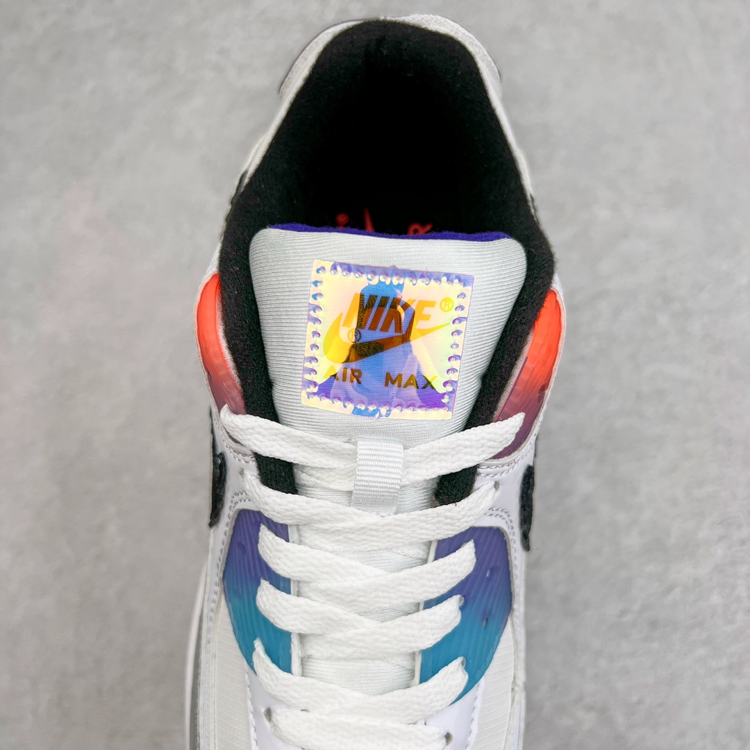 图片[5]-＃MX版 NK Air MAX 90 气垫复古减震跑步鞋 DC0832-101 经典重温 独家陆续补货 外单专供大厂出品 品质稳定 一百余色 终端操作 Air Max 90于1990年推出 来自Air Max系列 在Air Max 1的基础上改进而得 增加了气垫面积 外型上也更为流线 最特別的就是加入了菱纹塑胶嵌板 为Air Max 90增添了许多潮流气息 皮革鞋面 造就出色耐穿性和支撑力 Max Air缓震配置搭配泡棉中底 令Air Max 90轻盈而舒适 华夫格橡胶外底 铸就Air Max 90非凡的抓地力 而Air Max 90不仅是一双跑鞋 它成功跨越了时间的演进 成为了球鞋文化与潮流圈中最熟为人知的鞋款之一 尺码：36 36.5 37.5 38 38.5 39 40 40.5 41 42 42.5 43 44 44.5 45-选品中心