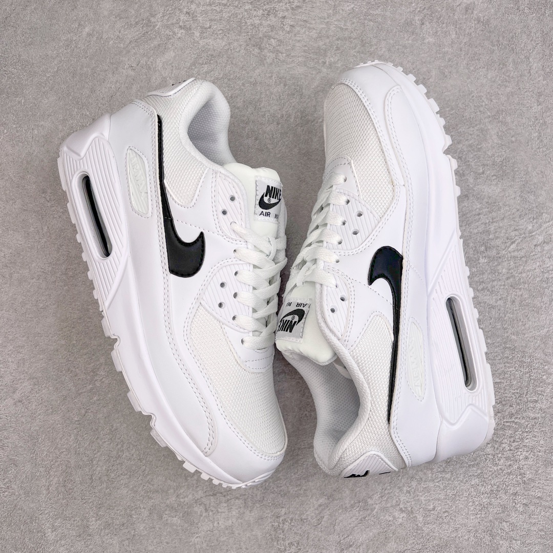 图片[3]-＃MX版 NK Air MAX 90 气垫复古减震跑步鞋 CQ2560-101 经典重温 独家陆续补货 外单专供大厂出品 品质稳定 一百余色 终端操作 Air Max 90于1990年推出 来自Air Max系列 在Air Max 1的基础上改进而得 增加了气垫面积 外型上也更为流线 最特別的就是加入了菱纹塑胶嵌板 为Air Max 90增添了许多潮流气息 皮革鞋面 造就出色耐穿性和支撑力 Max Air缓震配置搭配泡棉中底 令Air Max 90轻盈而舒适 华夫格橡胶外底 铸就Air Max 90非凡的抓地力 而Air Max 90不仅是一双跑鞋 它成功跨越了时间的演进 成为了球鞋文化与潮流圈中最熟为人知的鞋款之一 尺码：36 36.5 37.5 38 38.5 39 40 40.5 41 42 42.5 43 44 44.5 45-选品中心