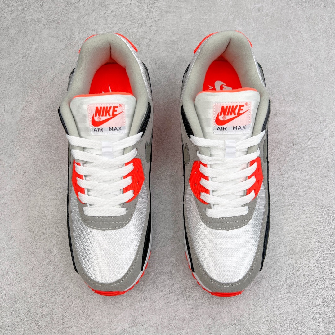图片[2]-＃MX版 NK Air MAX 90 气垫复古减震跑步鞋 CT1685-100 经典重温 独家陆续补货 外单专供大厂出品 品质稳定 一百余色 终端操作 Air Max 90于1990年推出 来自Air Max系列 在Air Max 1的基础上改进而得 增加了气垫面积 外型上也更为流线 最特別的就是加入了菱纹塑胶嵌板 为Air Max 90增添了许多潮流气息 皮革鞋面 造就出色耐穿性和支撑力 Max Air缓震配置搭配泡棉中底 令Air Max 90轻盈而舒适 华夫格橡胶外底 铸就Air Max 90非凡的抓地力 而Air Max 90不仅是一双跑鞋 它成功跨越了时间的演进 成为了球鞋文化与潮流圈中最熟为人知的鞋款之一 尺码：36 36.5 37.5 38 38.5 39 40 40.5 41 42 42.5 43 44 44.5 45-选品中心