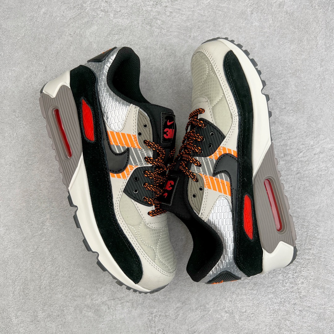 图片[3]-＃MX版 NK Air MAX 90 气垫复古减震跑步鞋 CZ2975-001 经典重温 独家陆续补货 外单专供大厂出品 品质稳定 一百余色 终端操作 Air Max 90于1990年推出 来自Air Max系列 在Air Max 1的基础上改进而得 增加了气垫面积 外型上也更为流线 最特別的就是加入了菱纹塑胶嵌板 为Air Max 90增添了许多潮流气息 皮革鞋面 造就出色耐穿性和支撑力 Max Air缓震配置搭配泡棉中底 令Air Max 90轻盈而舒适 华夫格橡胶外底 铸就Air Max 90非凡的抓地力 而Air Max 90不仅是一双跑鞋 它成功跨越了时间的演进 成为了球鞋文化与潮流圈中最熟为人知的鞋款之一 尺码：36 36.5 37.5 38 38.5 39 40 40.5 41 42 42.5 43 44 44.5 45-选品中心