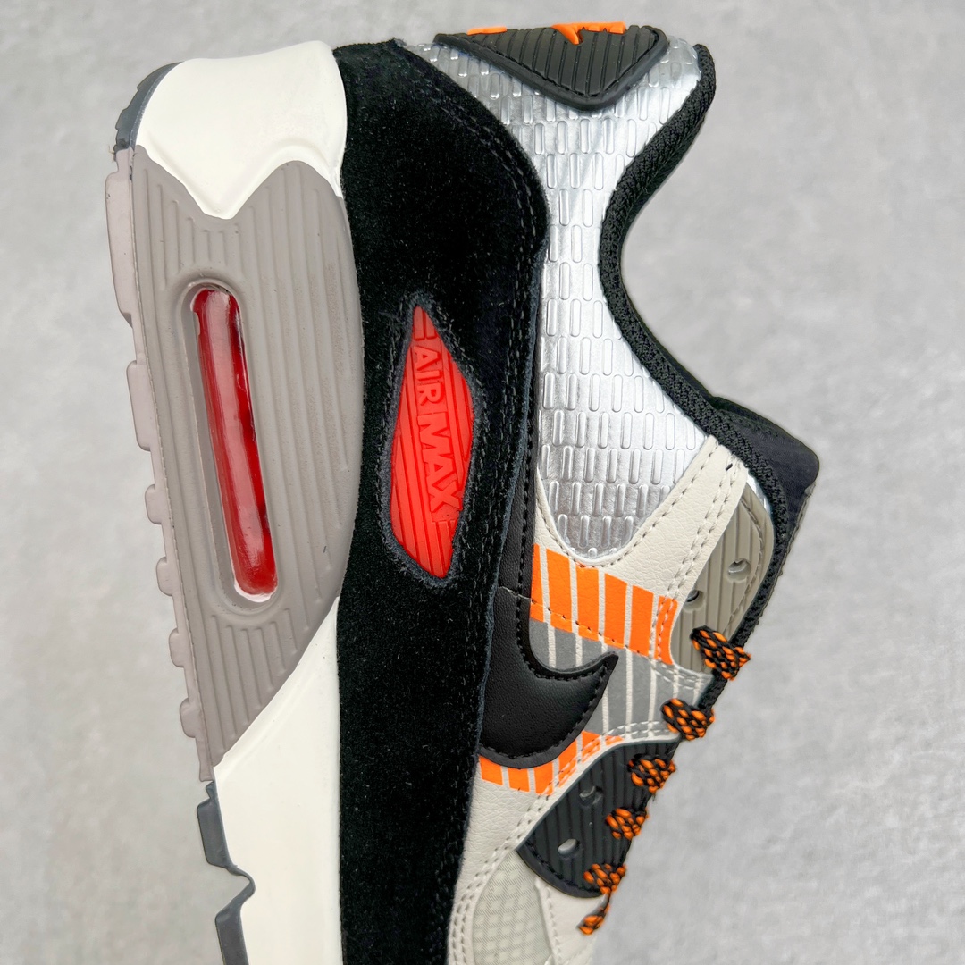 图片[6]-＃MX版 NK Air MAX 90 气垫复古减震跑步鞋 CZ2975-001 经典重温 独家陆续补货 外单专供大厂出品 品质稳定 一百余色 终端操作 Air Max 90于1990年推出 来自Air Max系列 在Air Max 1的基础上改进而得 增加了气垫面积 外型上也更为流线 最特別的就是加入了菱纹塑胶嵌板 为Air Max 90增添了许多潮流气息 皮革鞋面 造就出色耐穿性和支撑力 Max Air缓震配置搭配泡棉中底 令Air Max 90轻盈而舒适 华夫格橡胶外底 铸就Air Max 90非凡的抓地力 而Air Max 90不仅是一双跑鞋 它成功跨越了时间的演进 成为了球鞋文化与潮流圈中最熟为人知的鞋款之一 尺码：36 36.5 37.5 38 38.5 39 40 40.5 41 42 42.5 43 44 44.5 45-选品中心