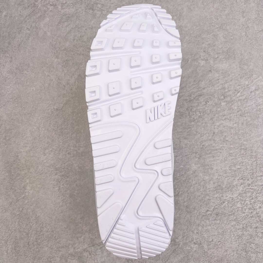 图片[9]-＃MX版 NK Air MAX 90 气垫复古减震跑步鞋 CN8490-100 经典重温 独家陆续补货 外单专供大厂出品 品质稳定 一百余色 终端操作 Air Max 90于1990年推出 来自Air Max系列 在Air Max 1的基础上改进而得 增加了气垫面积 外型上也更为流线 最特別的就是加入了菱纹塑胶嵌板 为Air Max 90增添了许多潮流气息 皮革鞋面 造就出色耐穿性和支撑力 Max Air缓震配置搭配泡棉中底 令Air Max 90轻盈而舒适 华夫格橡胶外底 铸就Air Max 90非凡的抓地力 而Air Max 90不仅是一双跑鞋 它成功跨越了时间的演进 成为了球鞋文化与潮流圈中最熟为人知的鞋款之一 尺码：36 36.5 37.5 38 38.5 39 40 40.5 41 42 42.5 43 44 44.5 45-选品中心