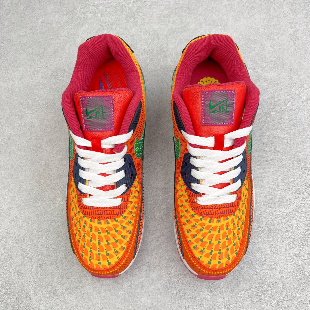 图片[2]-＃MX版 NK Air MAX 90 气垫复古减震跑步鞋 DC5154-458 经典重温 独家陆续补货 外单专供大厂出品 品质稳定 一百余色 终端操作 Air Max 90于1990年推出 来自Air Max系列 在Air Max 1的基础上改进而得 增加了气垫面积 外型上也更为流线 最特別的就是加入了菱纹塑胶嵌板 为Air Max 90增添了许多潮流气息 皮革鞋面 造就出色耐穿性和支撑力 Max Air缓震配置搭配泡棉中底 令Air Max 90轻盈而舒适 华夫格橡胶外底 铸就Air Max 90非凡的抓地力 而Air Max 90不仅是一双跑鞋 它成功跨越了时间的演进 成为了球鞋文化与潮流圈中最熟为人知的鞋款之一 尺码：36 36.5 37.5 38 38.5 39 40 40.5 41 42 42.5 43 44 44.5 45-选品中心