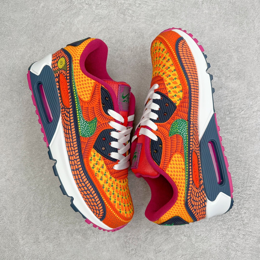 图片[3]-＃MX版 NK Air MAX 90 气垫复古减震跑步鞋 DC5154-458 经典重温 独家陆续补货 外单专供大厂出品 品质稳定 一百余色 终端操作 Air Max 90于1990年推出 来自Air Max系列 在Air Max 1的基础上改进而得 增加了气垫面积 外型上也更为流线 最特別的就是加入了菱纹塑胶嵌板 为Air Max 90增添了许多潮流气息 皮革鞋面 造就出色耐穿性和支撑力 Max Air缓震配置搭配泡棉中底 令Air Max 90轻盈而舒适 华夫格橡胶外底 铸就Air Max 90非凡的抓地力 而Air Max 90不仅是一双跑鞋 它成功跨越了时间的演进 成为了球鞋文化与潮流圈中最熟为人知的鞋款之一 尺码：36 36.5 37.5 38 38.5 39 40 40.5 41 42 42.5 43 44 44.5 45-选品中心