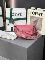 Loewe Gate Dual Bags Handbags Printing Calfskin Canvas Chamois Cowhide Casual
