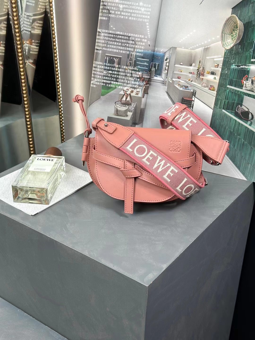 Loewe Gate Dual Bags Handbags Exclusive Cheap
 Printing Calfskin Canvas Chamois Cowhide Casual