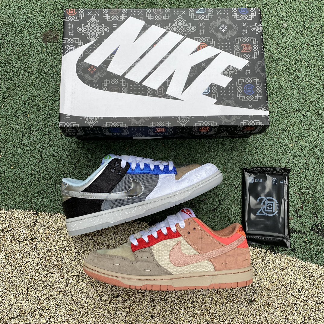 Dunk陈冠希棕蓝灰  s2纯原版‼️
尺码：36-47 特价😇
纯原版⚡️ CLOT x Nike D