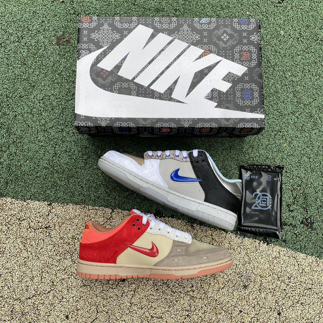 Dunk陈冠希棕蓝灰  s2纯原版‼️
尺码：36-47 特价😇
纯原版⚡️ CLOT x Nike D