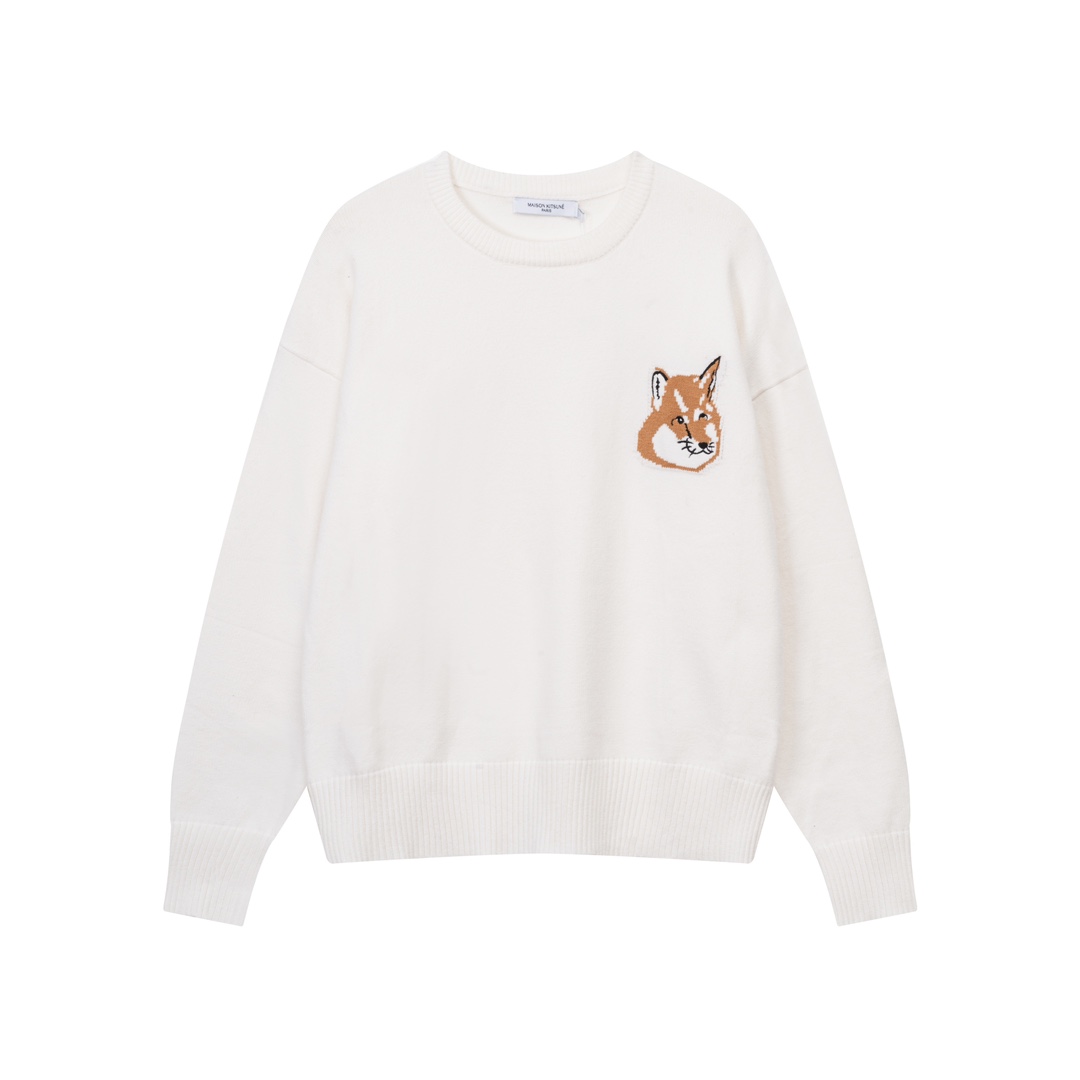 Maison Kitsuné 2023 Pre-Burst Fox Embroidered Sweater: Colors & Sizes Available - 图片 3