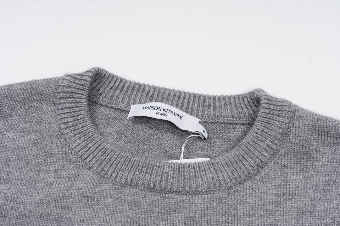 Maison Kitsuné 2023 Pre-Burst Fox Embroidered Sweater: Colors & Sizes Available - 图片 6